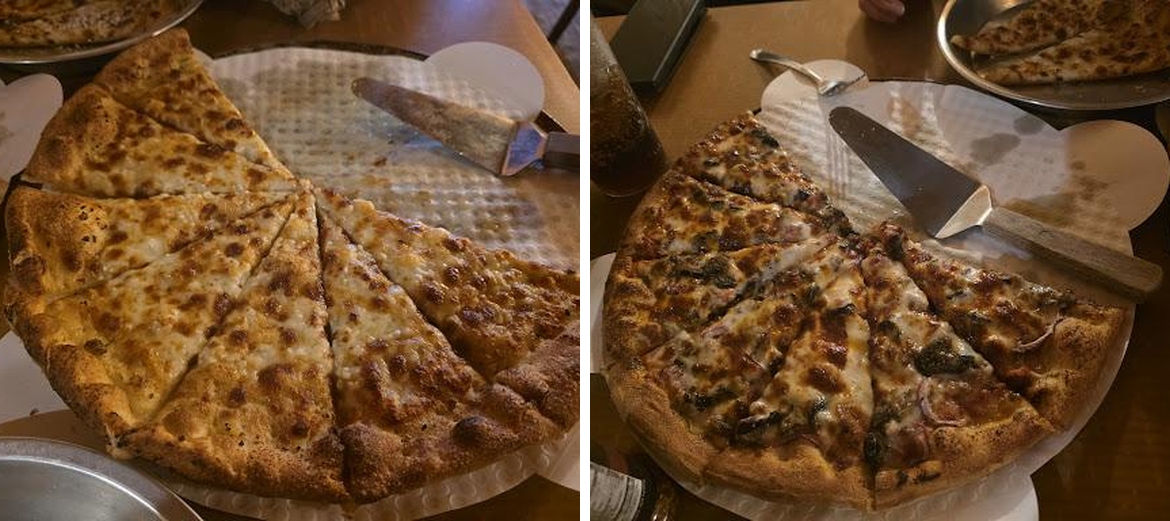 Red's Pizzeria Menu