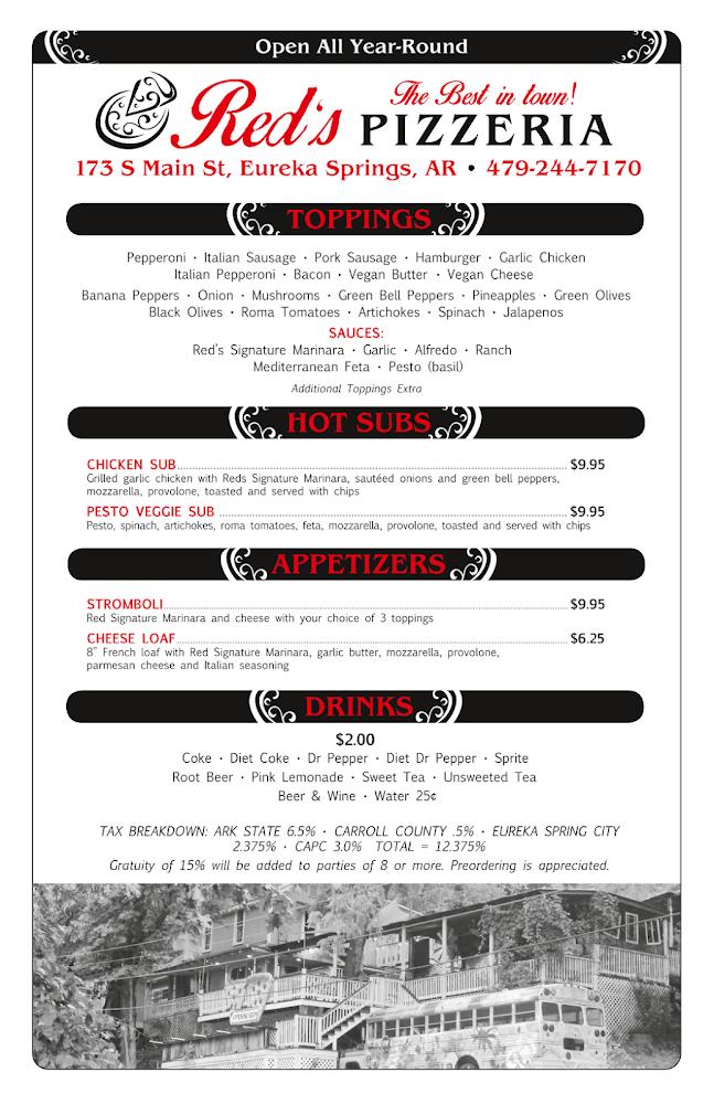 Red's Pizzeria Menu image 2